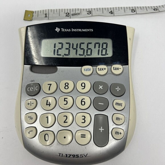 Texas Instruments TI-1795 SV Simple Desktop Calculator - Picture 6 of 12